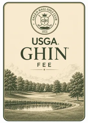 USGA GHIN Fee
