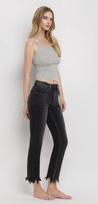 FRAYED NOIR JEAN