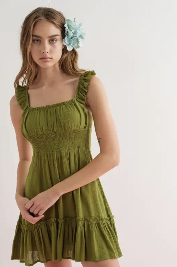 EARTHY MINI DRESS