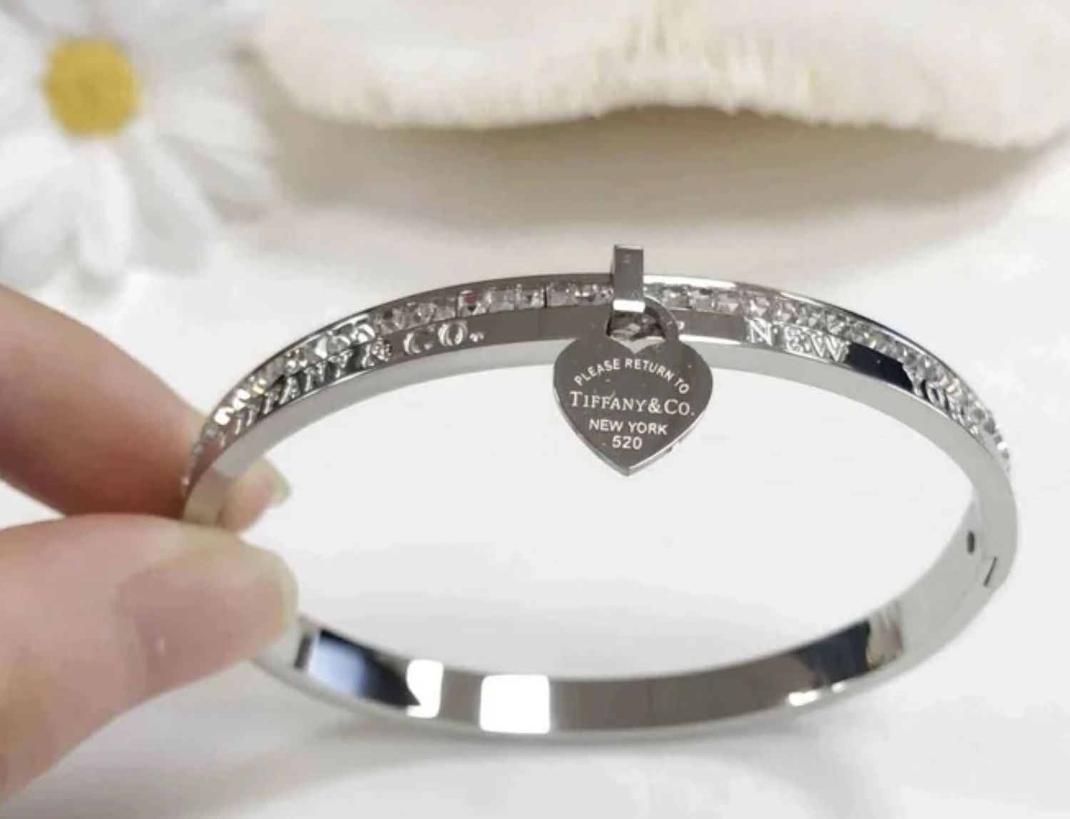 LOCK AND KEY BRACELET, Color: SILVER