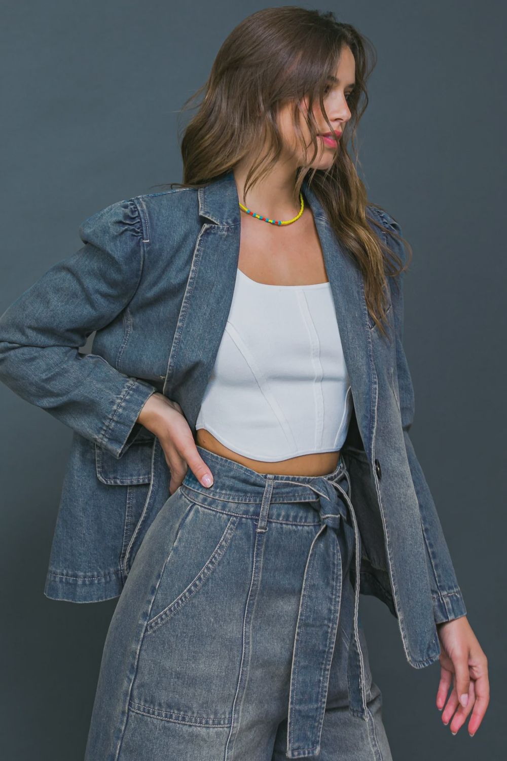 Harper Denim Blazer