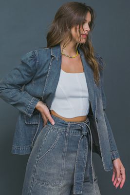 Harper Denim Blazer