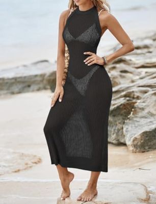 CROTCHET HALTER DRESS