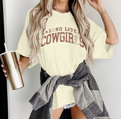 COWGIRL OVERSIZED TEE