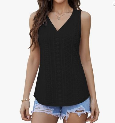 EMROIDERED SLEEVELESS KNIT