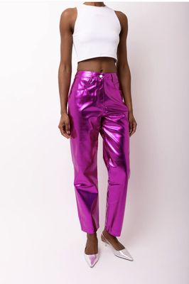 LUPE METALLIC FAUX WIDE