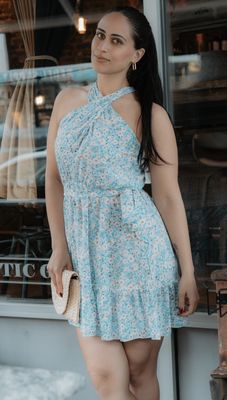 FLOWER SHOPS MIDI DRESS