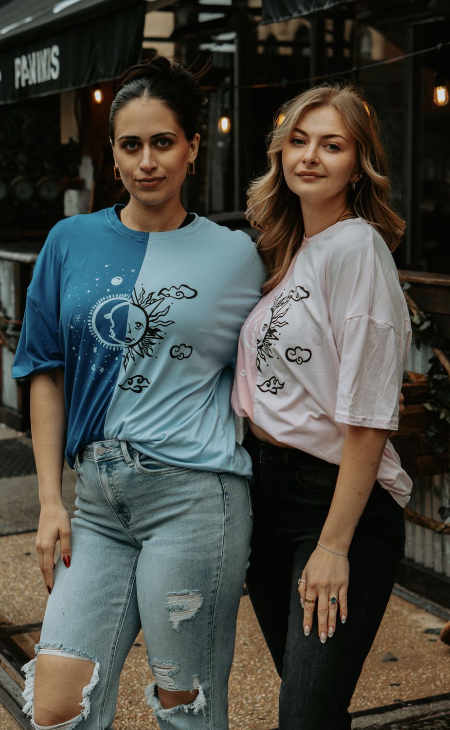 SUN&amp;MOON 2 ME OVERSIZED TEE