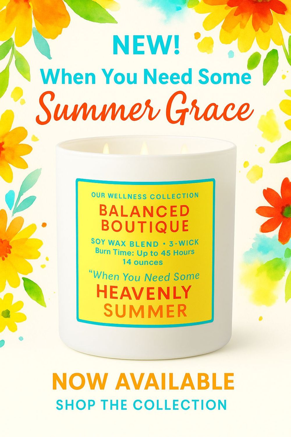 Heavenly Summer – Sunset Candle (3-Wick)