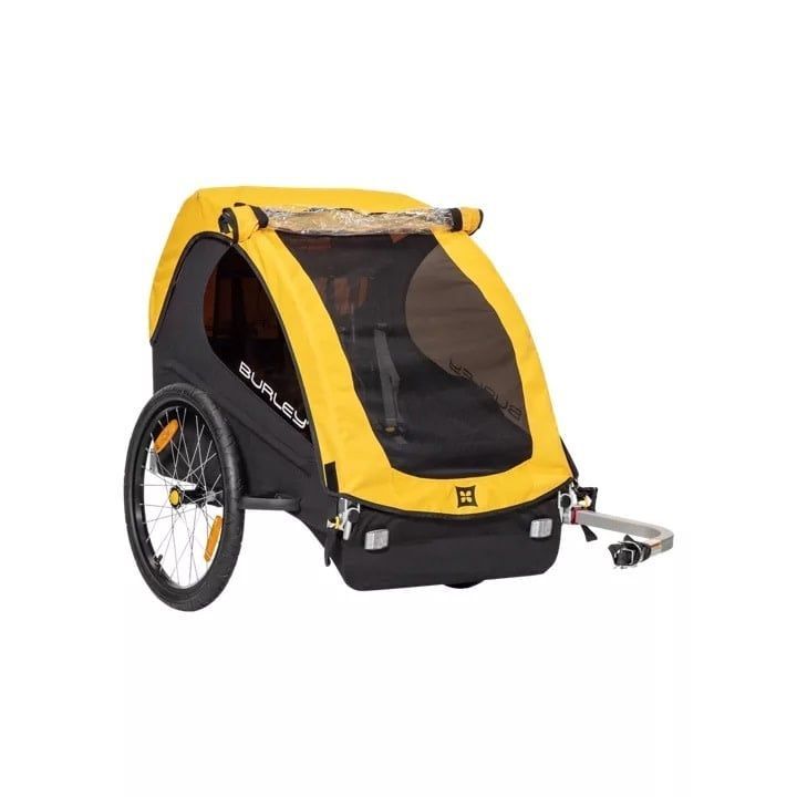 Burley Bee Child Trailer - Double, Yellow
