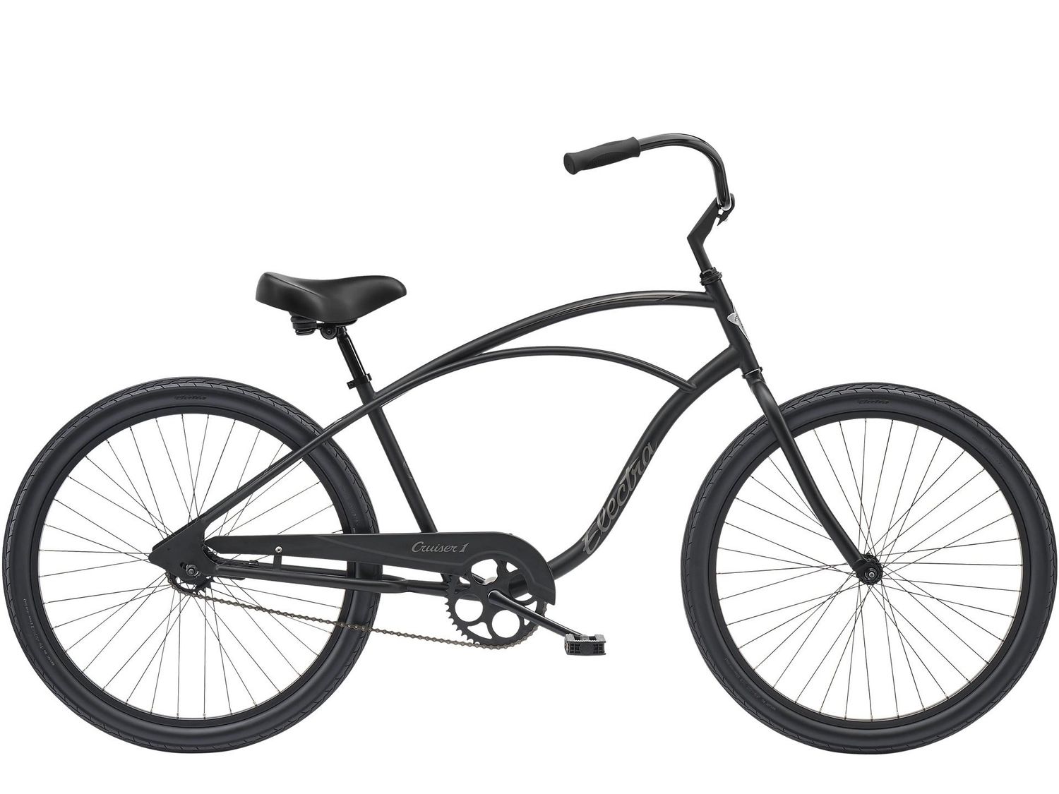 Electra Cruiser 1 Step-Over, Color: Matte Black, Size: 26&quot;