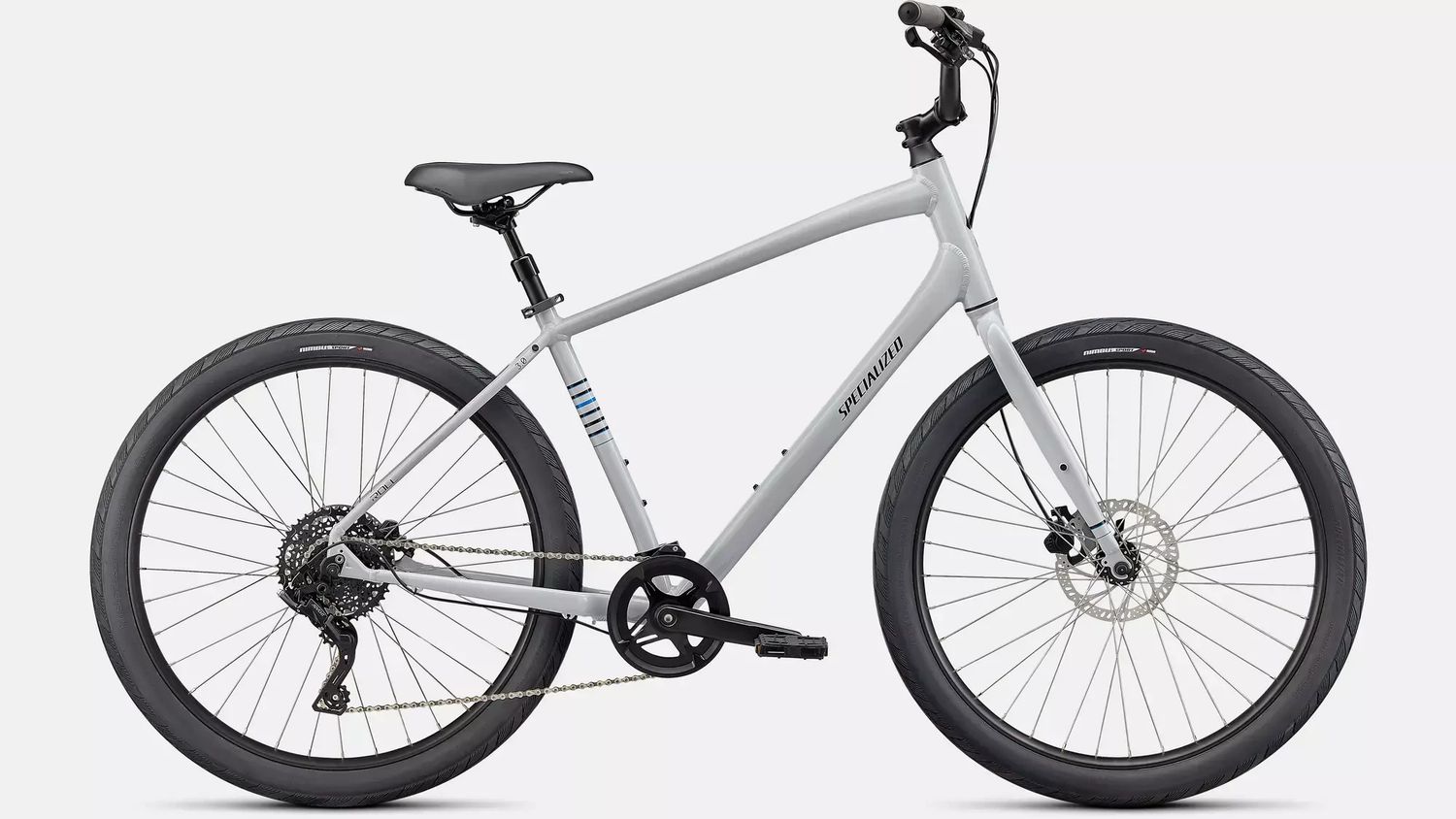 Specialized Roll 3.0 Step-Over, Color: GLOSS DOVE GREY / PRO BLUE / SATIN BLACK REFLECTIVE, Size: LG