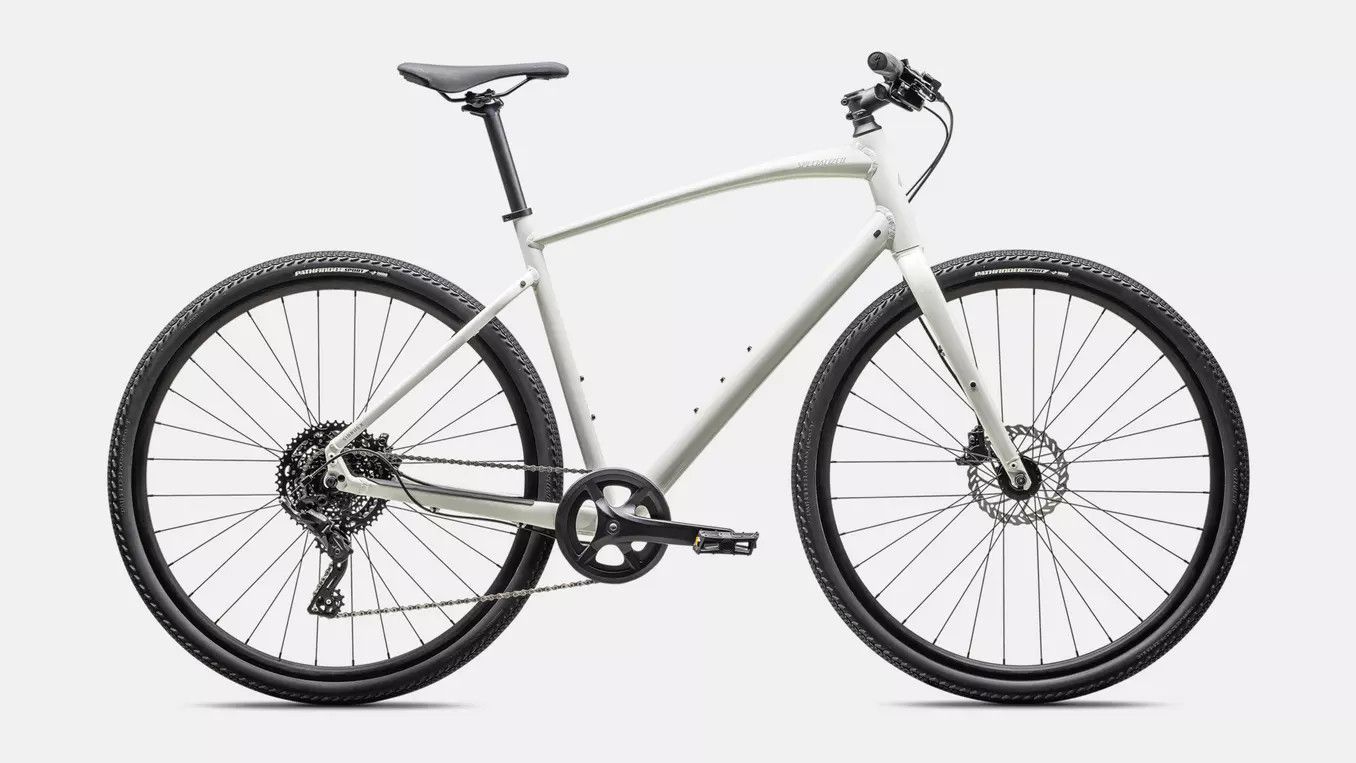 Specialized Sirrus X 2.0, Color: Gloss Dune White / Dove Grey Reflective, Size: SM