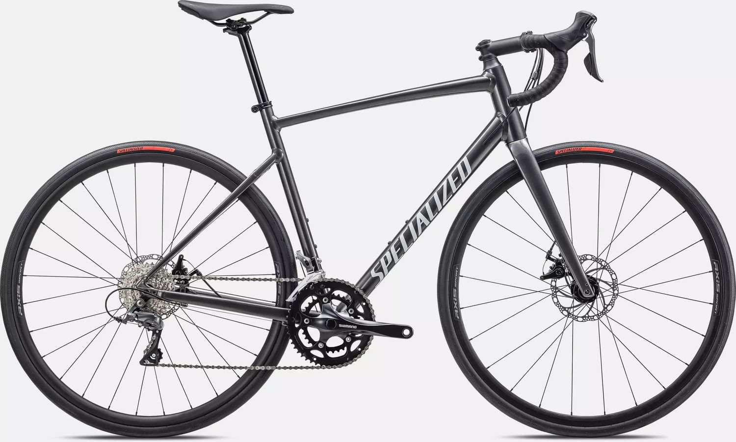 Specialized Allez, Color: Gloss Smoke / White / Silver Dust, Size: 56