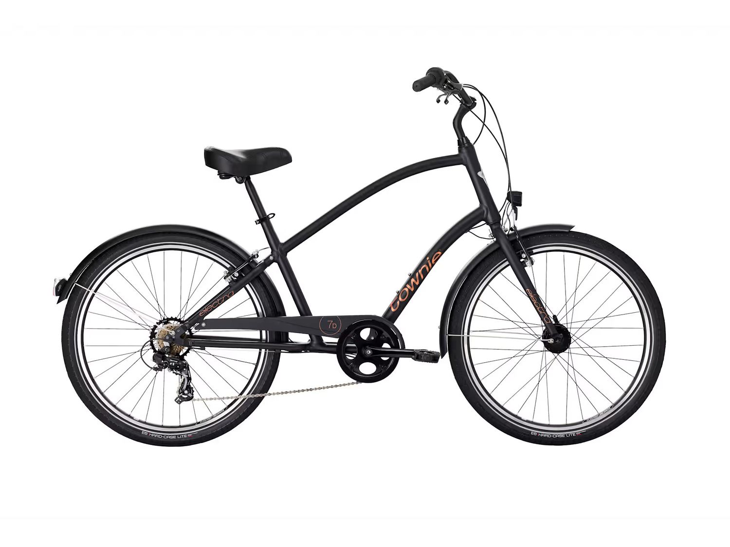 Electra Townie 7D EQ Step-Over, Color: Matte Black, Size: Regular