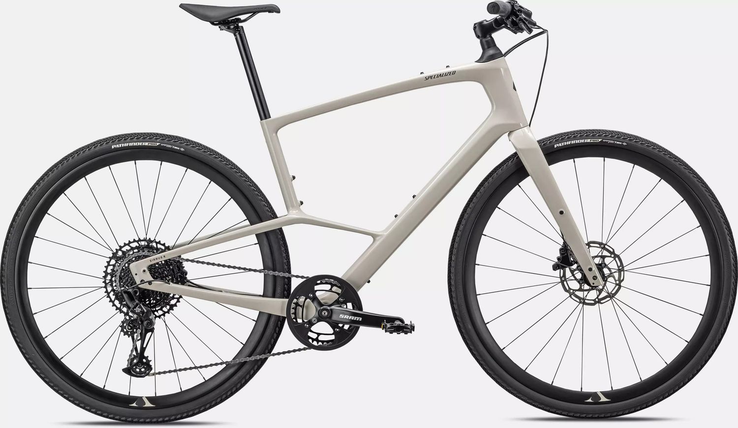 Specialized Sirrus X 5.0, Color: Gloss White Mountains / Gunmetal / Satin White Mtns Reflective, Size: LG