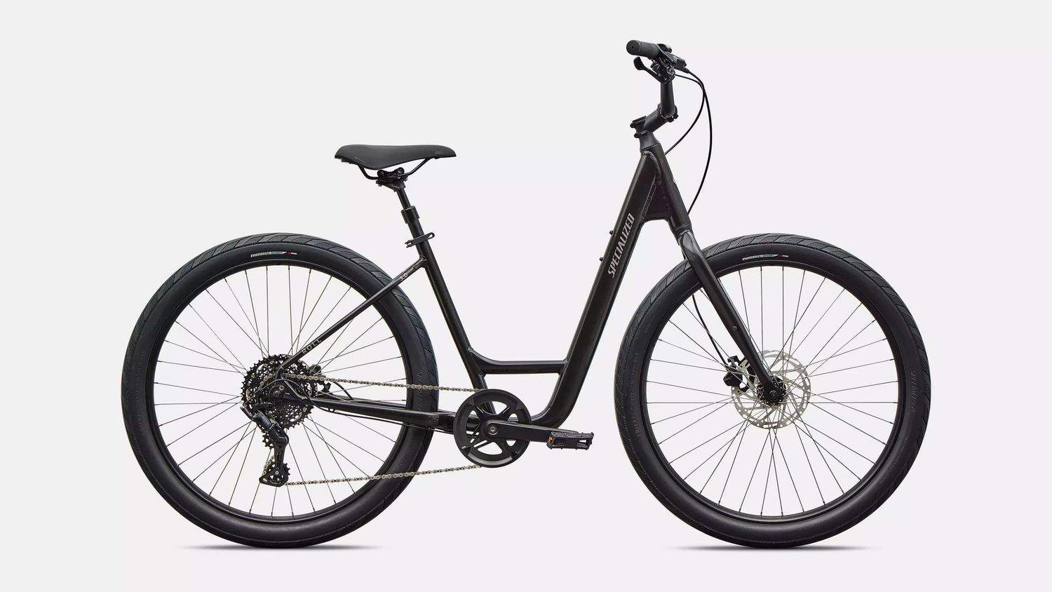 Specialized Roll 3.0 Step-Through, Color: Gloss Metallic Obsidian, Size: SM