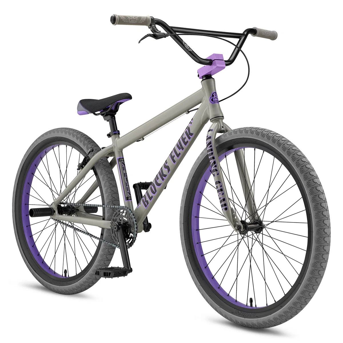 SE Blocks Flyer 26" Matte Gray &amp; Purple