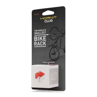 Clug Wall Mount Bicycle Storage Rack, White/Orange, ROADIE