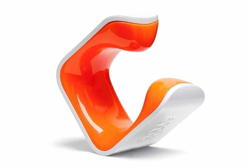 Clug Wall Mount Bicycle Storage Rack, White/Orange, MTB XL