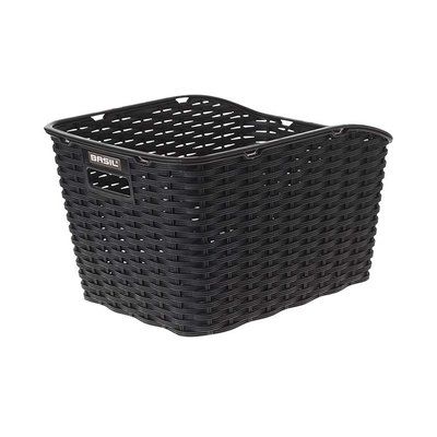 Basil, Weave WP, Rear basket, Black