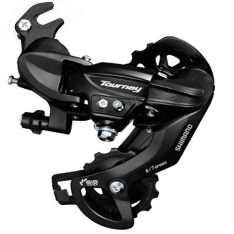 Shimano, Tourney RD-TY300, Rear derailleur, 6/7sp., SGS, Black, With adapter