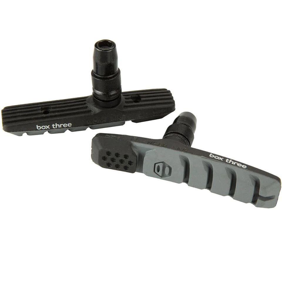 Box Three Air Flow Brake Shoes, Color: Grey