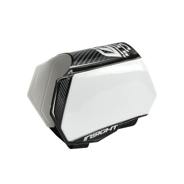 Insight Side Frame Number Plate Vision V2, Color: Black/White