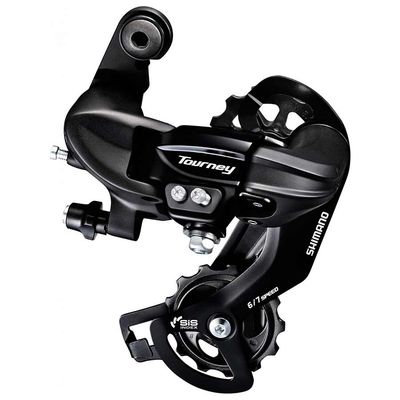 Shimano, Tourney RD-TY300, Rear derailleur, 6/7sp., SGS, Black, Direct attachment