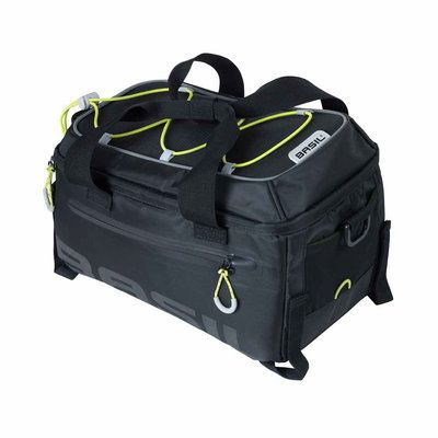 Basil, Miles MIK, Trunk Bag, 7L, Black/Lime