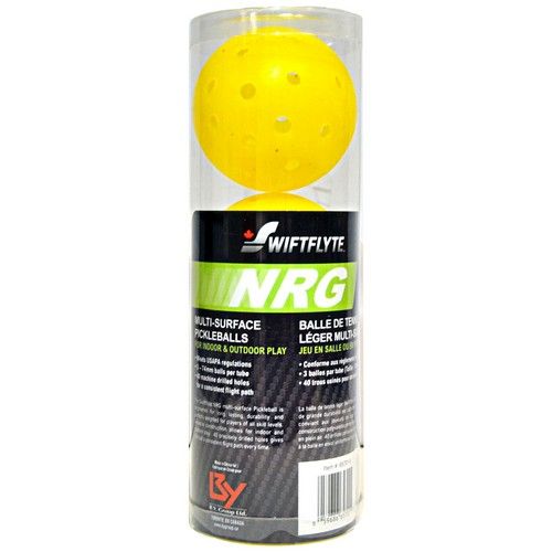 Swiftflyte NRG, Pickleballs - 3/sleeve, 74mm, Yellow