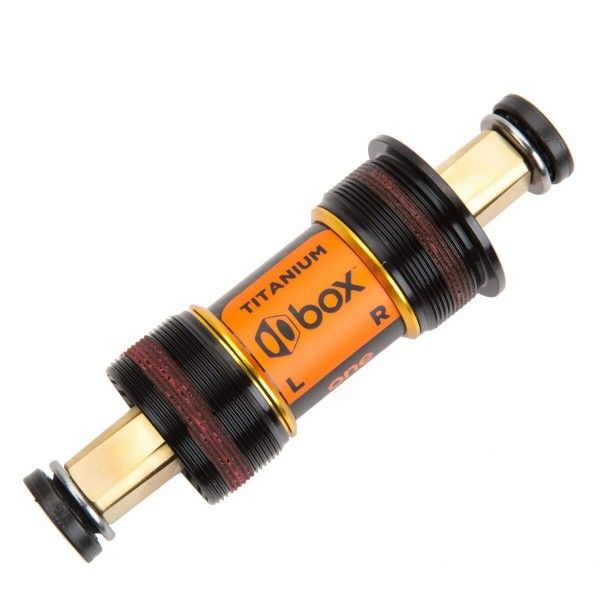 Box One Square Taper Titanium Bottom Bracket, Gold, 118mm
