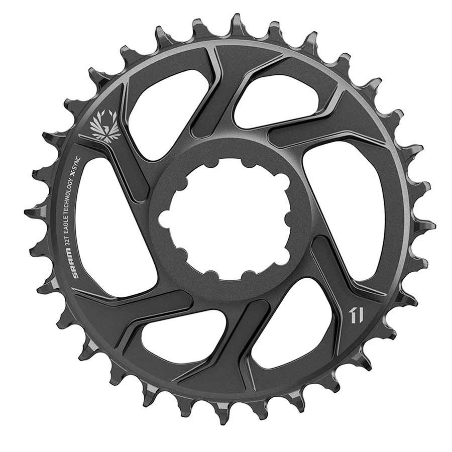 SRAM, X-SYNC 2 Steel 3mm, Chainring, Teeth: 32, Speed: 11/12, BCD: Direct Mount, Single, Steel, Black