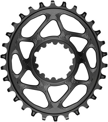 absoluteBLACK Oval DM 32t SRAM 3-Bolt Chainring - 3mm Offset, Black