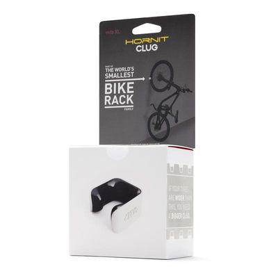 Clug Wall Mount Bicycle Storage Rack, White/Black, MTB XL