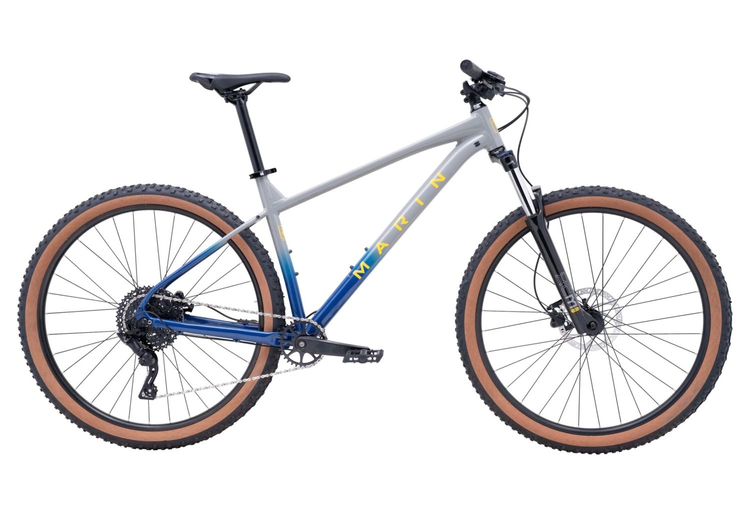 Marin Bobcat Trail 3, Grey/Blue/Yellow, 29, MD