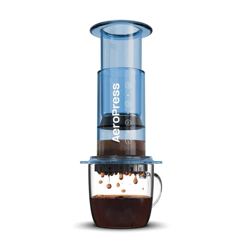 AeroPress® Coffee Maker - Clear Blue