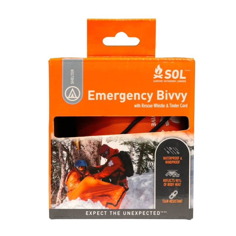 SOL Emergency Bivy w/ rescue whistle