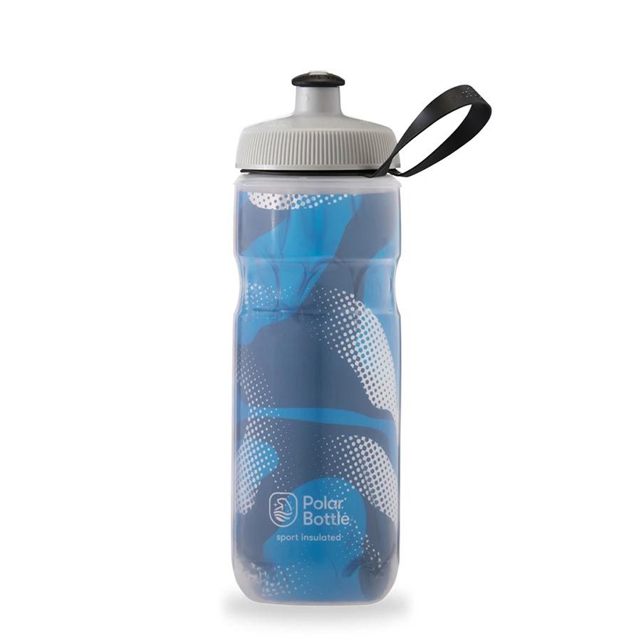 Polar Bottle, Sport Insulated 20oz, Blue/Silver, Water Bottle