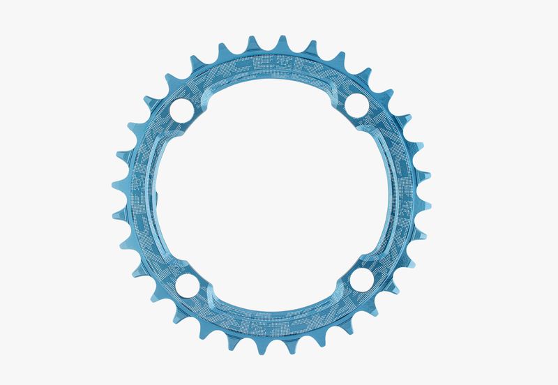 Race Face Chainring, N/W, 104x38, Blue, 10-12S