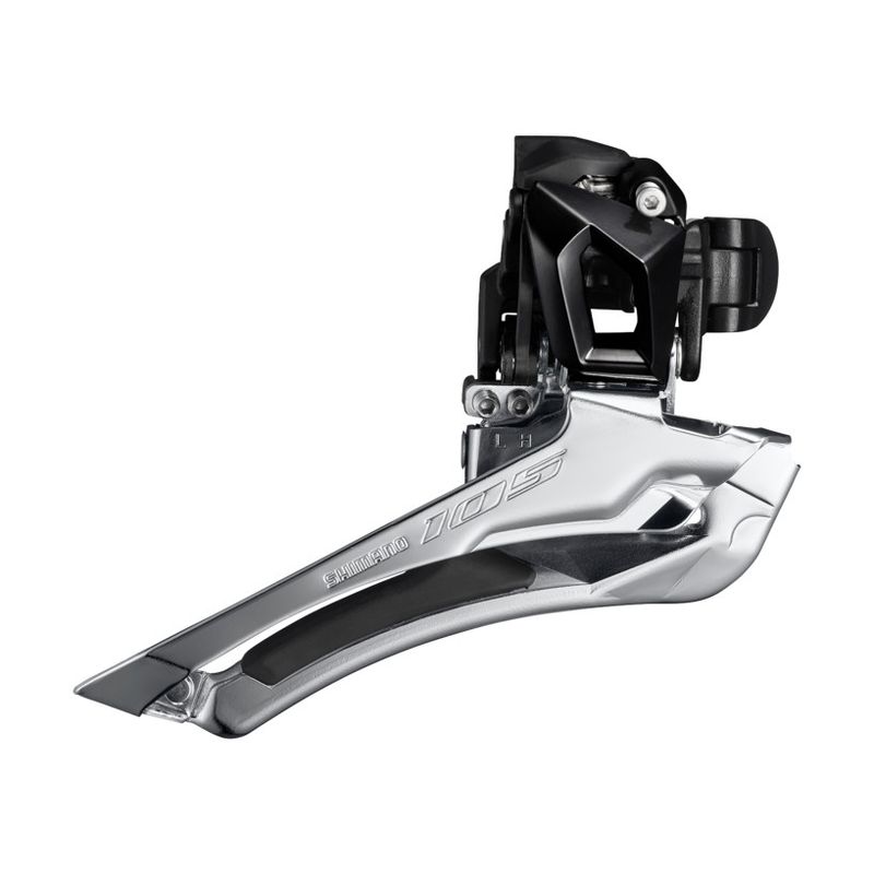 Shimano 105 Front Derailleur, FD-R7000, For rear 11-Speed, Down-Swing, 31.8mm Band (w/28.6mm adapter), CS-angle: 61-66, For top gear: 46-53T, Black