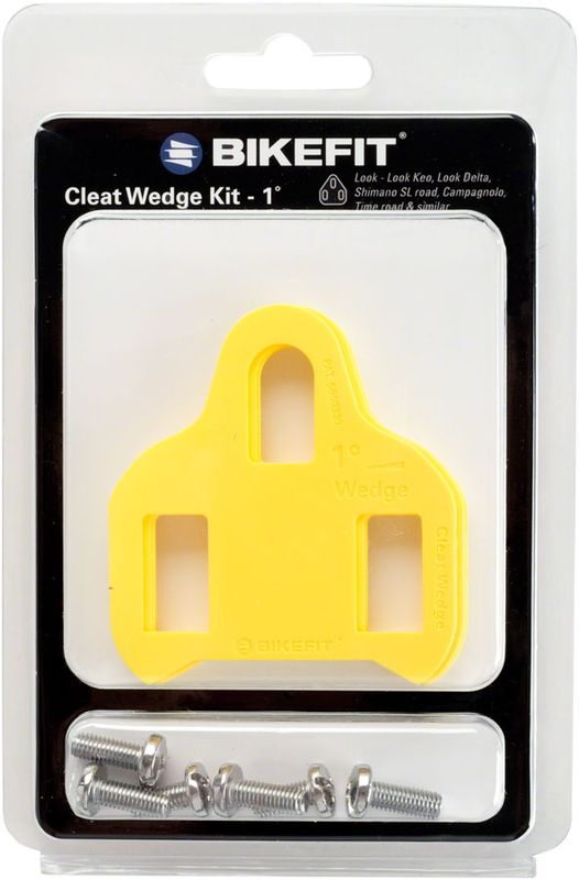BikeFit Cleat Wedge - 3-Hole, 1 Degree, 8-Pack