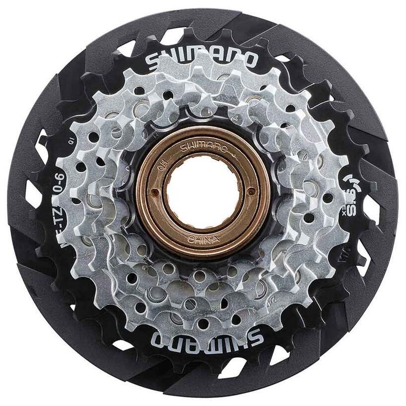 Shimano Freewheel, MF-TZ510 14-28T, 6-spd, 14-16-18-21-24-28T, w/spoke protector