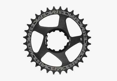Race Face Chainring, DM, 34T, Black, 3 Bolt Combatible, 10-12S