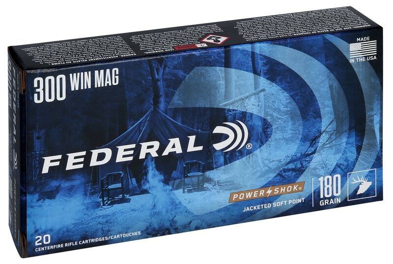 Federal 300WBS Power-Shok 300 win mag 180Grn