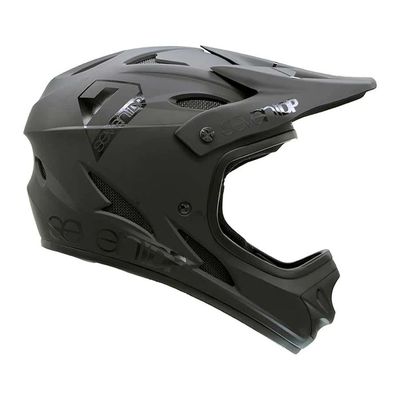7iDP, M1 Youth, Helmet, Matt Black/Gloss Black, M, 48 - 50cm