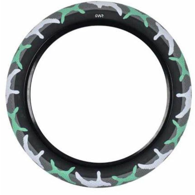 Cult x Vans 20&quot;x2.40&quot; Tire - Teal Camo w/Black Sidewall
