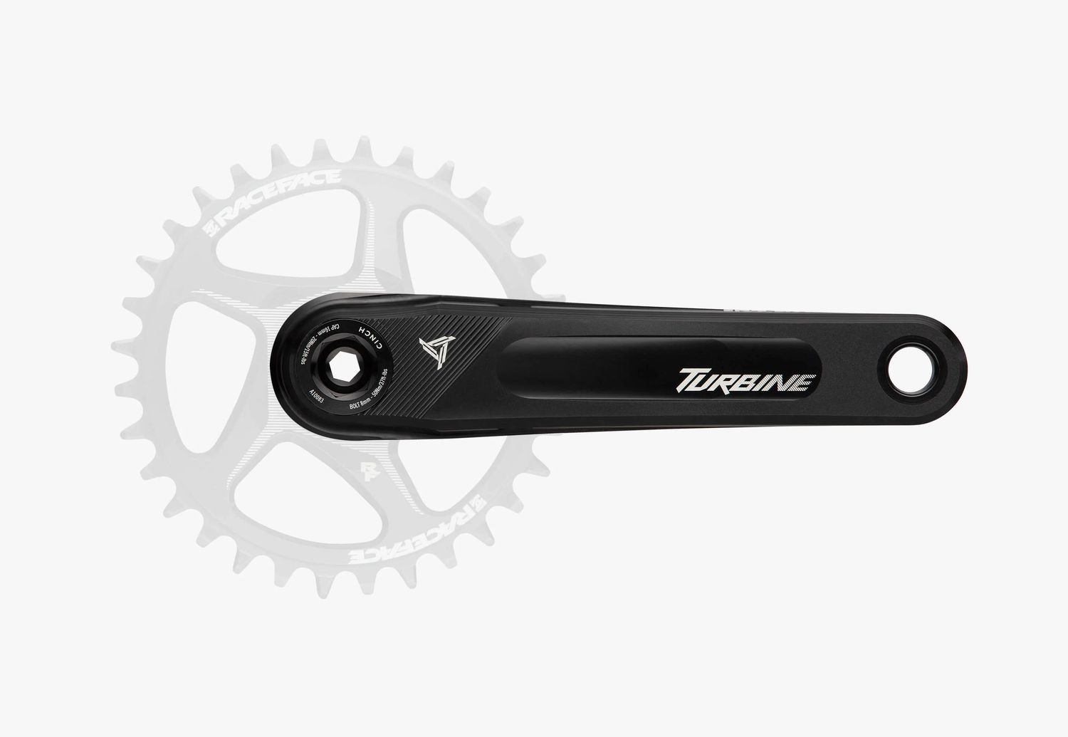 Race Face Crankarm, Turbine, 136, 170, Black, Alloy Cinch 30mm