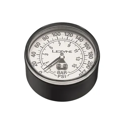 Lezyne, Floor Pumps Gauge, 2.5&#39;&#39;, 220psi, Black