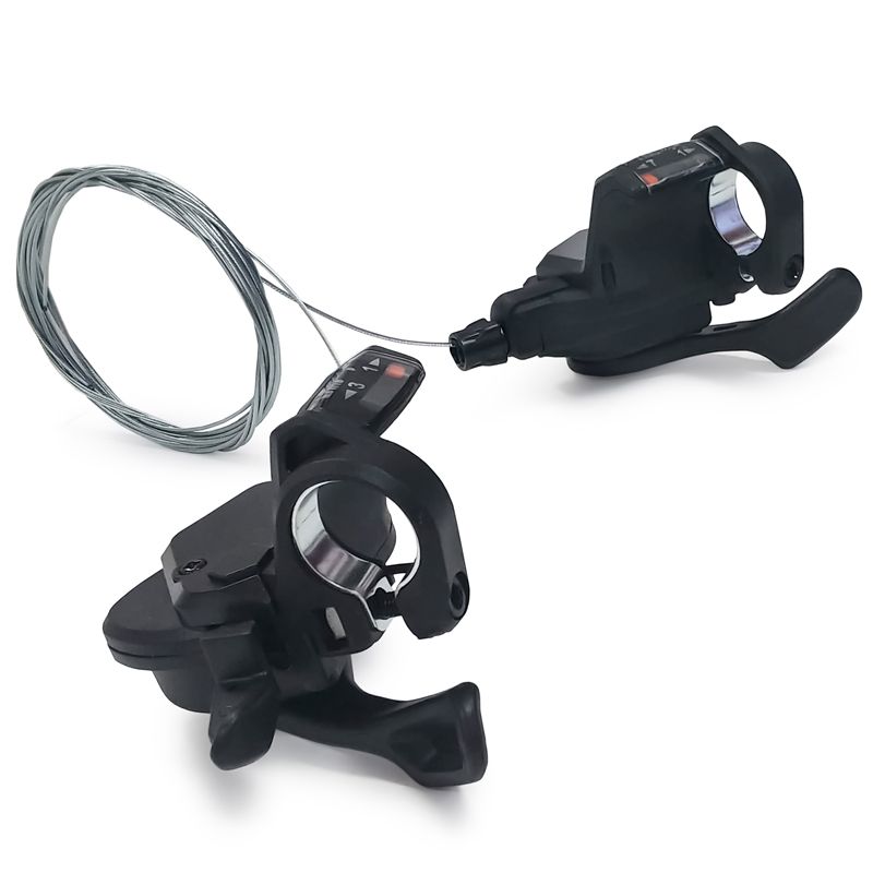 microSHIFT Mezzo Thumb-Tap Shifter Set, 7-Speed, Triple